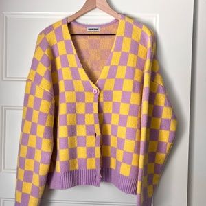 Modern Episode Checkered Cardigan